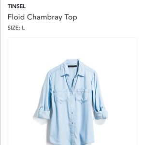 Tinsel chambray shirt from Stitch Fix